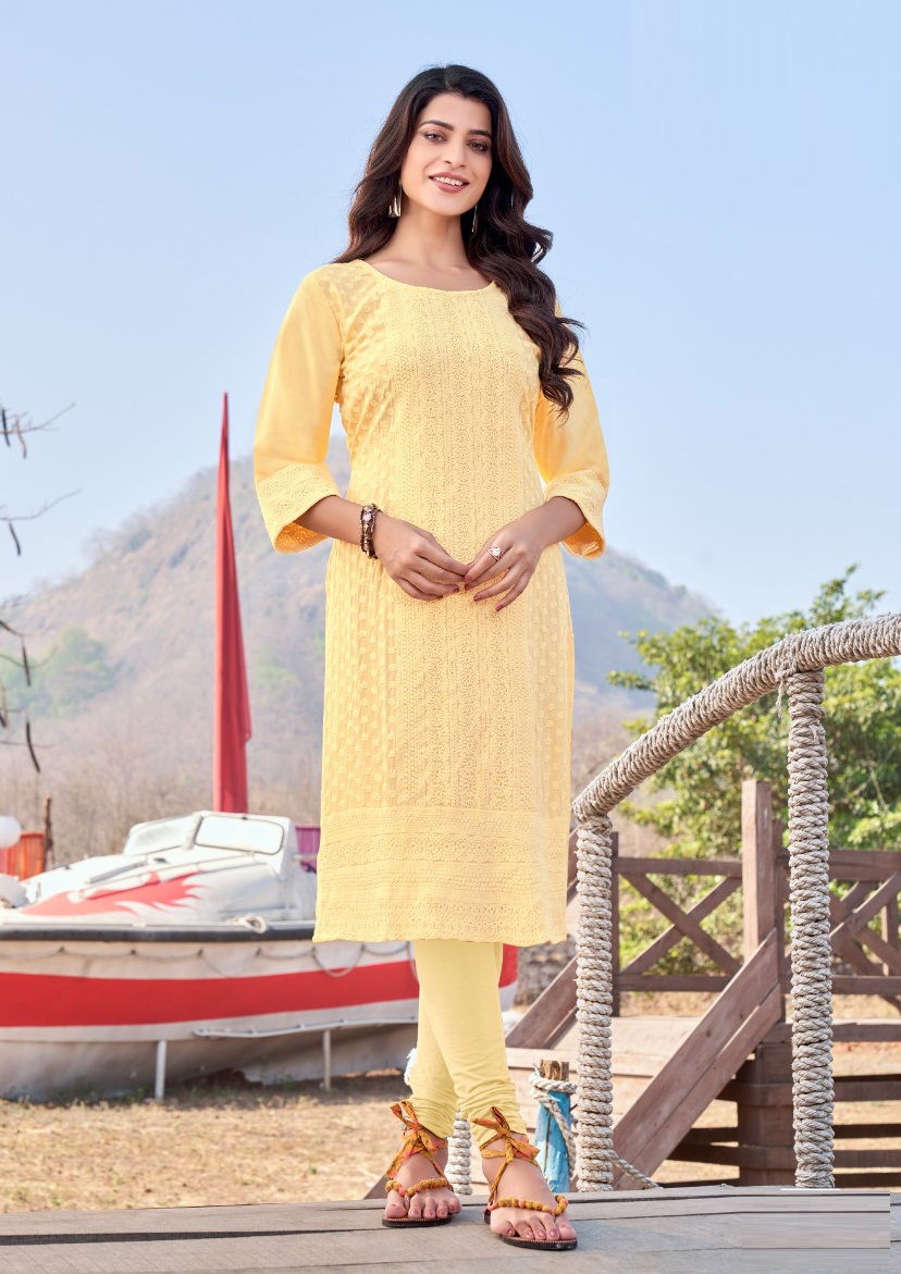 Wanna Bariki 3 New Ethnic Wear Rayon Designer Latest Kurti Collection
